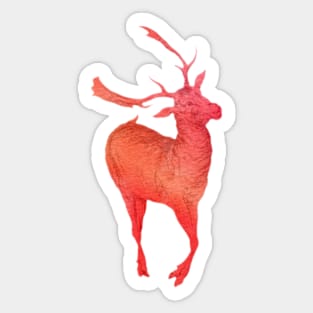 Red deer Sticker